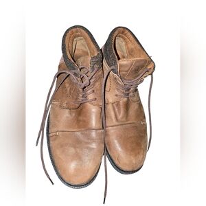 2/30. Draven Brown Leather Lace Up Boots